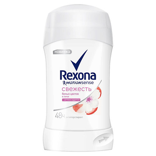 

REXONA Антиперспирант стик Белые цветы и личи, Антиперспирант стик Белые цветы и личи