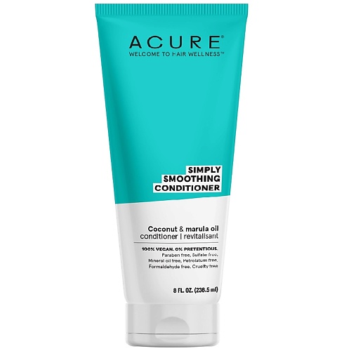 

ACURE Кондиционер разглаживающий кокос и марула Simply Smoothing Conditioner Coconut, Кондиционер разглаживающий кокос и марула Simply Smoothing Conditioner Coconut