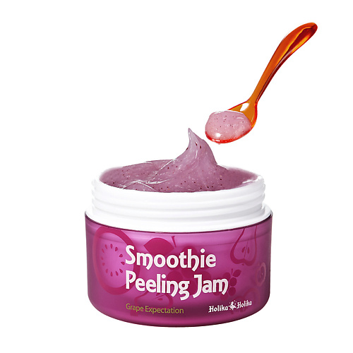 крем holika holika smoothie peeling jam grape expectation 75 мл Пилинг для лица HOLIKA HOLIKA Отшелушивающий гель-скатка с виноградом Smoothie Peeling Jam Grape Expectation