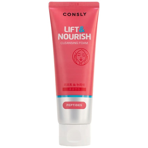 CONSLY Пенка для умывания укрепляющая с пептидами Lift & Nourish consly пенка успокаивающая с азуленом для умывания 120 мл