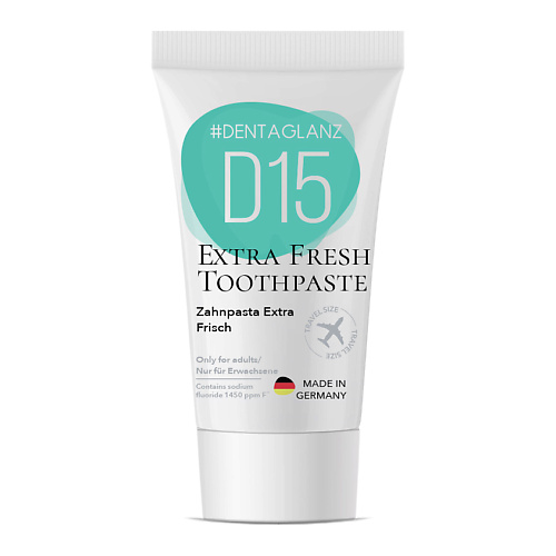 #DENTAGLANZ Зубная паста D15 Extra Fresh Toothpaste dentaglanz зубная паста d13 multicare toothpaste