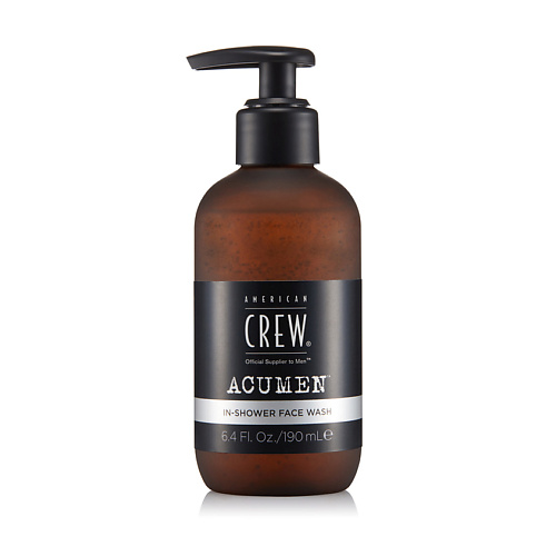 AMERICAN CREW Гель для умывания очищающий Acumen In-Shower Face Wash очищающий увлажняющий и освежающий гель для тела волос и бороды hair beard body wash 3939 75 мл