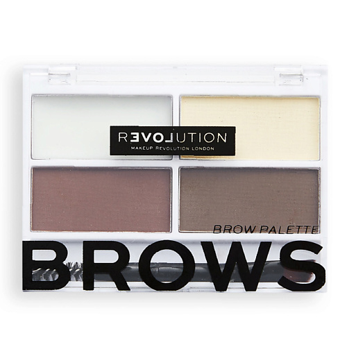 фото Relove revolution палетка теней для бровей, воск для фиксации бровей colour cult brow palette