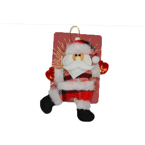 TWINKLE Декоративная ёлочная игрушка Santa 1 ёлочная игрушка золотистый снеговичок 8 см батарейки свечение мульти rgb