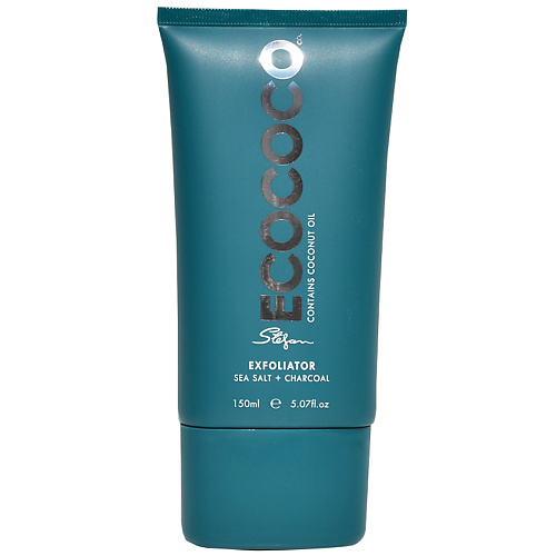 ECOCOCO Скраб для лица отшелушивающий с морской солью и углем Exfoliator Sea Salt + Charcoal скраб для ног с морской солью и вербеной тропической salt and aroma scrub