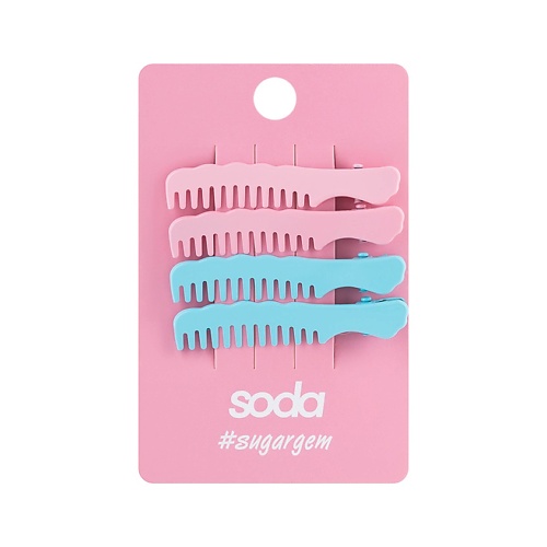 SODA Набор заколок для волос COMB #sugargem basicare расческа гребень для волос с хвостом comb