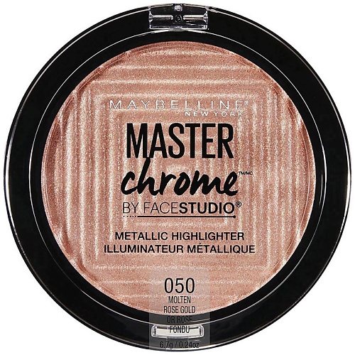 Хайлайтер для лица MAYBELLINE NEW YORK Хайлайтер для лица Master Chrome для сияния кожи пудра компактная для лица maybelline new york affinitone 9 г