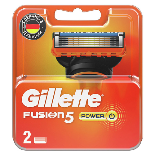 GILLETTE Сменные кассеты для бритья FUSION Power gillette бритва gillette mach3 с 1 сменной кассетой mach3 cменные кассеты для бритья