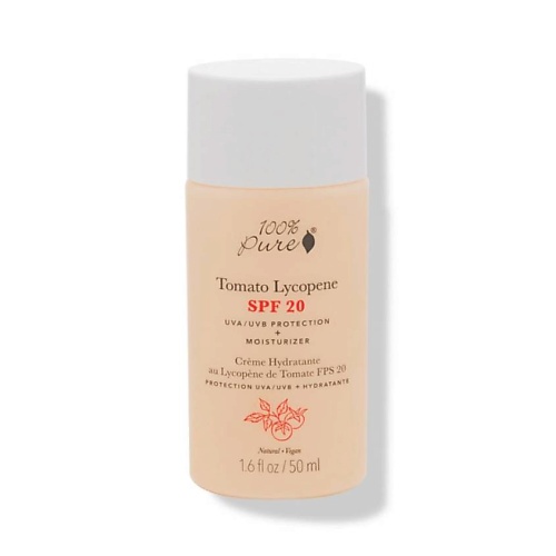 

100% PURE Крем для лица с антиоксидантами Ликопин томатов Tomato Lycopene SPF20, Крем для лица с антиоксидантами Ликопин томатов Tomato Lycopene SPF20