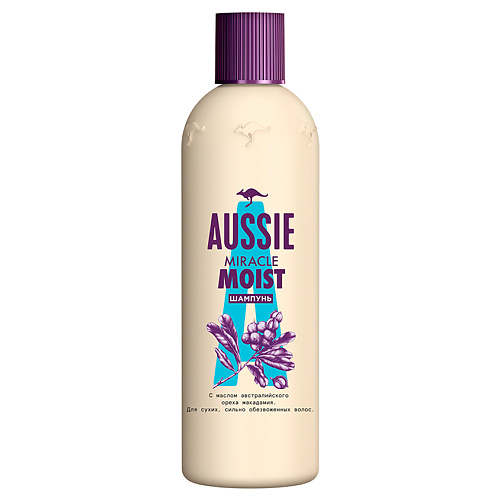 AUSSIE Шампунь Miracle Moist для сухих/поврежденных волос john frieda увлажняющий шампунь для сухих волос hydrate