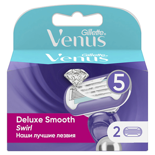 Кассета для станка GILLETTE Сменные кассеты для бритья VENUS Swirl