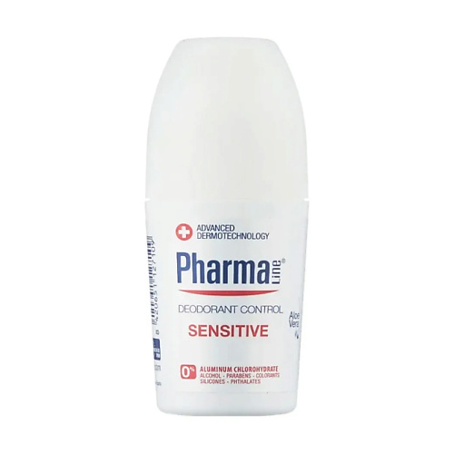 HERBAL Шариковый дезодорант для чувствительной кожи Pharma Line Sensitive Deodorant Control