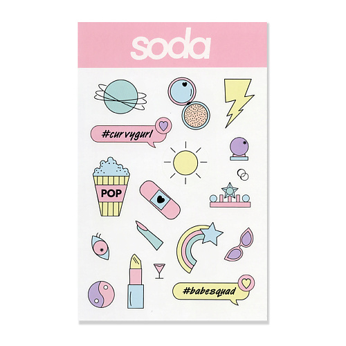 Наклейки SODA Наклейки декоративные 40 шт 1 партия декоративные наклейки для дневника