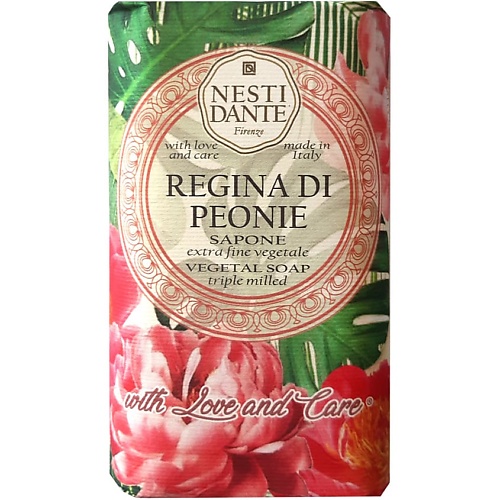 Мыло твердое NESTI DANTE Мыло With Love And Care Regina di Peonie натуральное туалетное мыло пион nesti dante regina di peonie sapone 250 гр