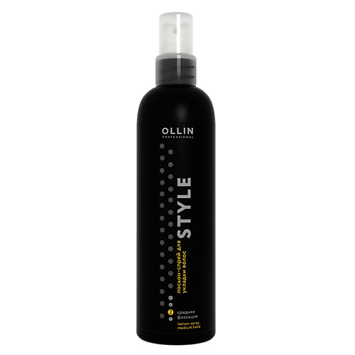 OLLIN PROFESSIONAL Лосьон-спрей для укладки волос средней фиксации 250мл/ Lotion-Spray Medium OLLIN STYLE лосьон для укладки motion lotion