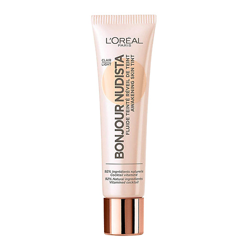 BB крем для лица L'ORÉAL PARIS L'OREAL Тональный BB-флюид для лица Bonjour Nudista Skin Tint