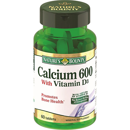 

NATURE'S BOUNTY Кальций 600 с витамином Д, Кальций 600 с витамином Д