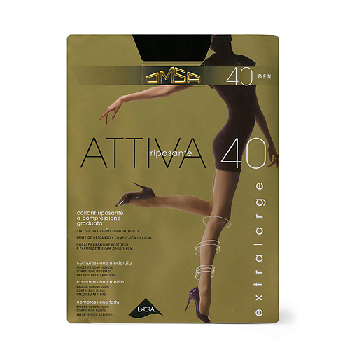 OMSA Колготки 40 ден ATTIVA XXL