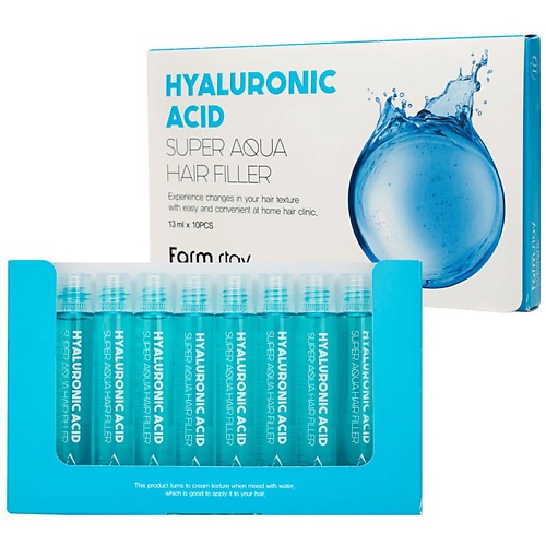 Эссенция для ухода за волосами FARMSTAY Филлер для волос с гиалуроновой кислотой Hyaluronic Acid Super Aqua Hair Filler