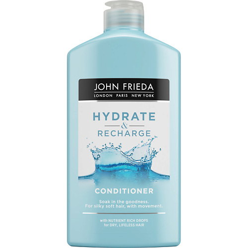 JOHN FRIEDA Увлажняющий Кондиционер для сухих волос Hydrate & Recharge увлажняющий шампунь для сухих и поврежденных волос amethyste hydrate shampoo 52011 1000 мл