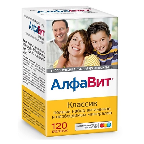 Таблетка АЛФАВИТ Витаминно-минеральный комплекс Классик