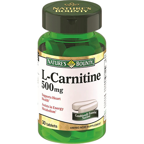 БАДы для похудения NATURE'S BOUNTY L-карнитин 500 мг