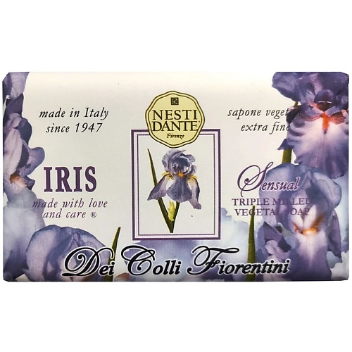 NESTI DANTE Мыло Dei Colli Fiorentini Sensual Iris nesti dante жидкое мыло dei colli fiorentini lavenda relaxing