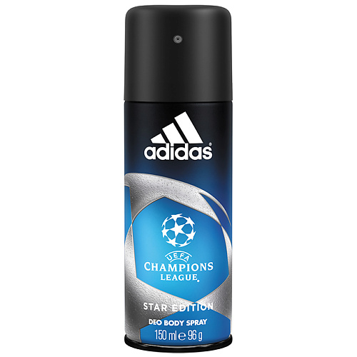ADIDAS Дезодорант спрей для мужчин UEFA Champions League Star Edition adidas дезодорант спрей adipure 24 часа