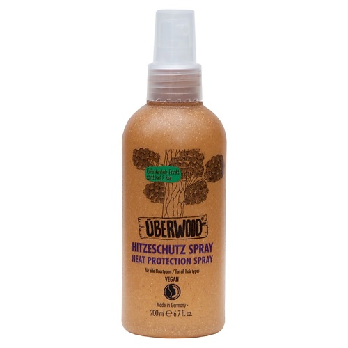 ÜBERWOOD Термозащитный спрей для укладки волос walnut спрей для животных дезодорирующий без ароматизаторов 200