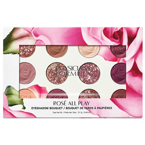 Тени для век PHYSICIANS FORMULA Палетка теней для век Rose All Play Eyeshadow Bouquet physicians formula rose kiss all day глянцевая краска для губ горячие губы 0 15 унции 4 3 г