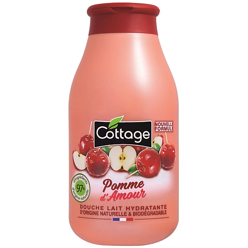 фото Cottage молочко для душа увлажняющее douche lait hydratante – pomme d'amour
