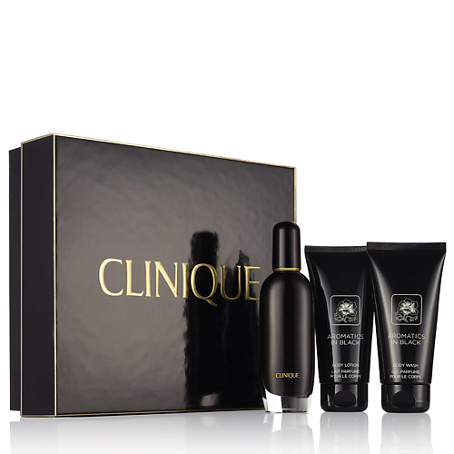 CLINIQUE Набор Aromatics in Black Essentials woman essentials увлажняющий и придающий блеск душ гель для тела и интимной гигиены bain de soie 200