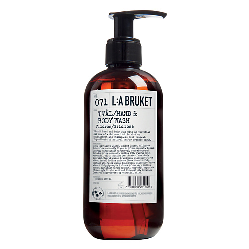 Мыло жидкое LA BRUKET Жидкое мыло для тела № 071 VILDROS/WILD ROSE Tval/Hand & Body Wash