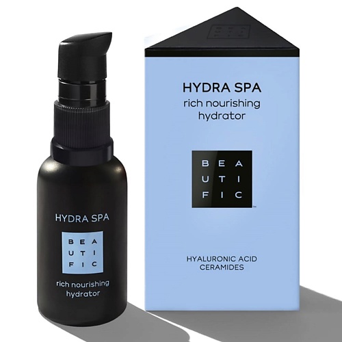 Крем для лица BEAUTIFIC Крем для лица насыщенный Hydra SPA увлажняющий, с гиалуроновой кислотой и церамидами