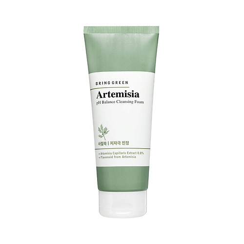 BRING GREEN Пенка для умывания регулирующая pH кожи с полынью Artemisia pH Balance Cleansing Foam