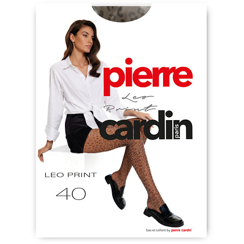 Колготки PIERRE CARDIN  женские LEO print 40 BRONZO