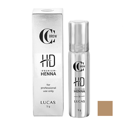хна для бровей lovely brows henna 0 45 г Хна для бровей LUCAS Хна для бровей CC Brow HD Premium Henna