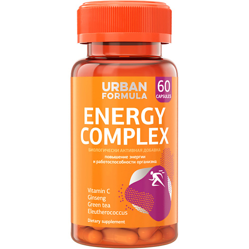URBAN FORMULA Комплекс для энергии с женьшенем Energy Complex urban formula витамины группы в b complex multi