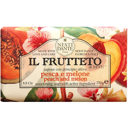 Мыло твердое NESTI DANTE Мыло Il Frutteto Peach & Melon мыло туалетное nesti dante peach and melon 250 г