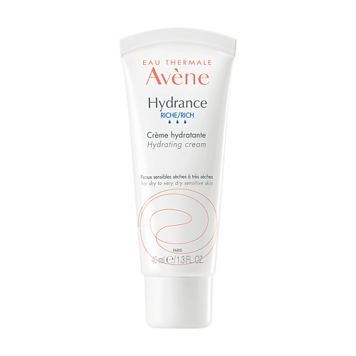 Крем для лица AVENE Насыщенный увлажняющий крем для сухой кожи Hydrance Rich Hydrating Cream avene hydrance uv rich moisturizing cream spf 30 40 ml