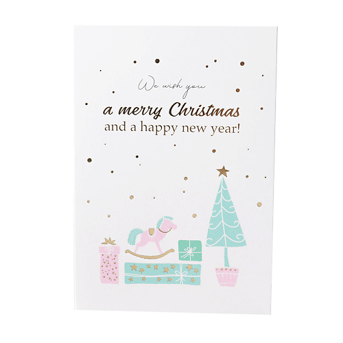 ЛЭТУАЛЬ Открытка «We wish you a merry Christmas» открытка двойная подарки