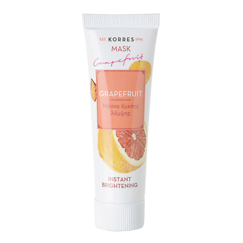 KORRES Маска для выравнивания тона лица Грейпфрут Grapefruit Mask