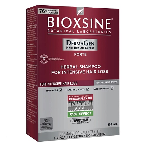 BIOXSINE Шампунь форте против интенсивного выпадения для всех типов волос