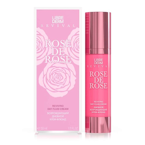 Крем для лица LIBREDERM Крем - флюид дневной возрождающий Rose de Rose Reviving Day Fluid Cream тоник для лица librederm тоник гель для лица детокс возрождающий rose de rose reviving detox tonic gel