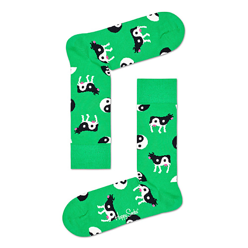 HAPPY SOCKS Носки Ying Yang Cow носки hello socks грустные зверюшки 36 39 текстиль