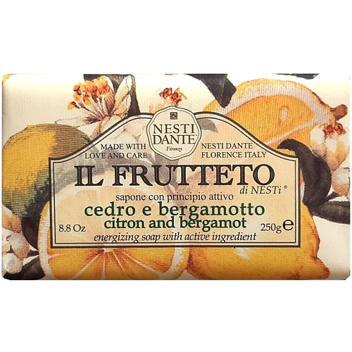 NESTI DANTE Мыло IL FRUTTETO Citron and Bergamot nesti dante мыло vero marsiglia almond