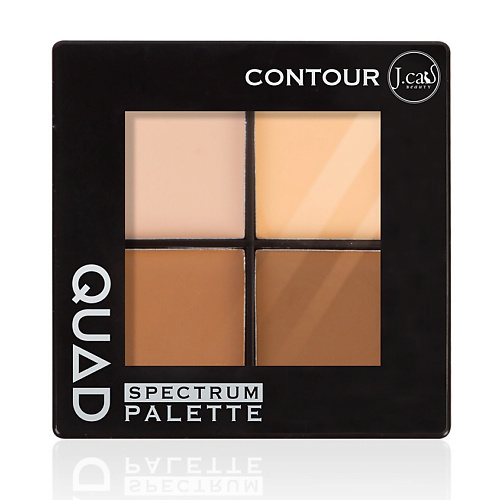 

J. CAT BEAUTY Палетка контуринг для лица QUAD, Палетка контуринг для лица QUAD