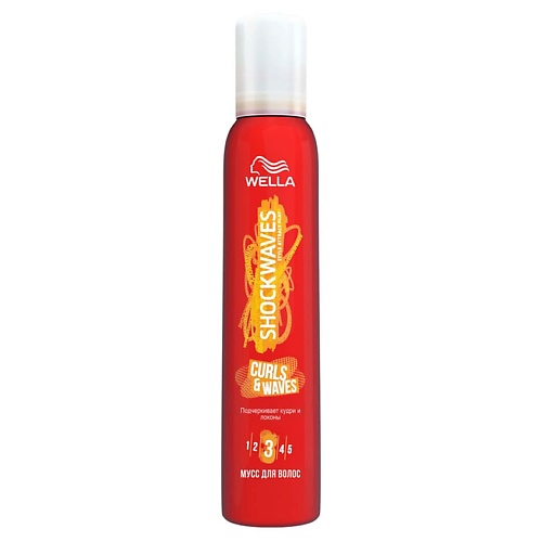 

WELLA Shockwaves Мусс для укладки волос Curls and Waves сильной фиксации, Shockwaves Мусс для укладки волос Curls and Waves сильной фиксации