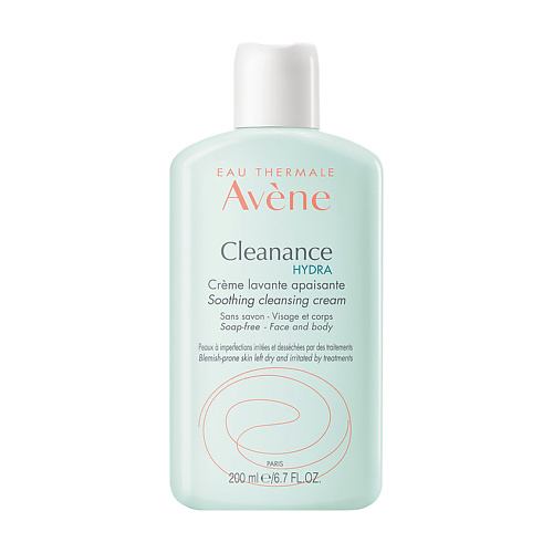 Крем для умывания AVENE Очищающий смягчающий крем для проблемной кожи Cleanance Hydra Soothing Cleansing Cream avene cleansing gel cleanance 6 7 fl oz 200 ml