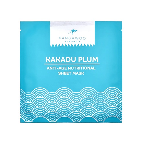 фото Kangawoo тканевая антивозрастная питательная маска для лица "kakadu plum"